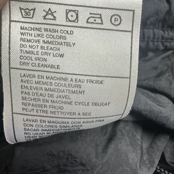 VTG Nike Track Pants Windbreaker Ankle Zip Unlined Mens Size L Black 90s Y2K - Picture 14 of 14